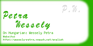 petra wessely business card